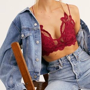 Free People One Adella Bralette Red, XS